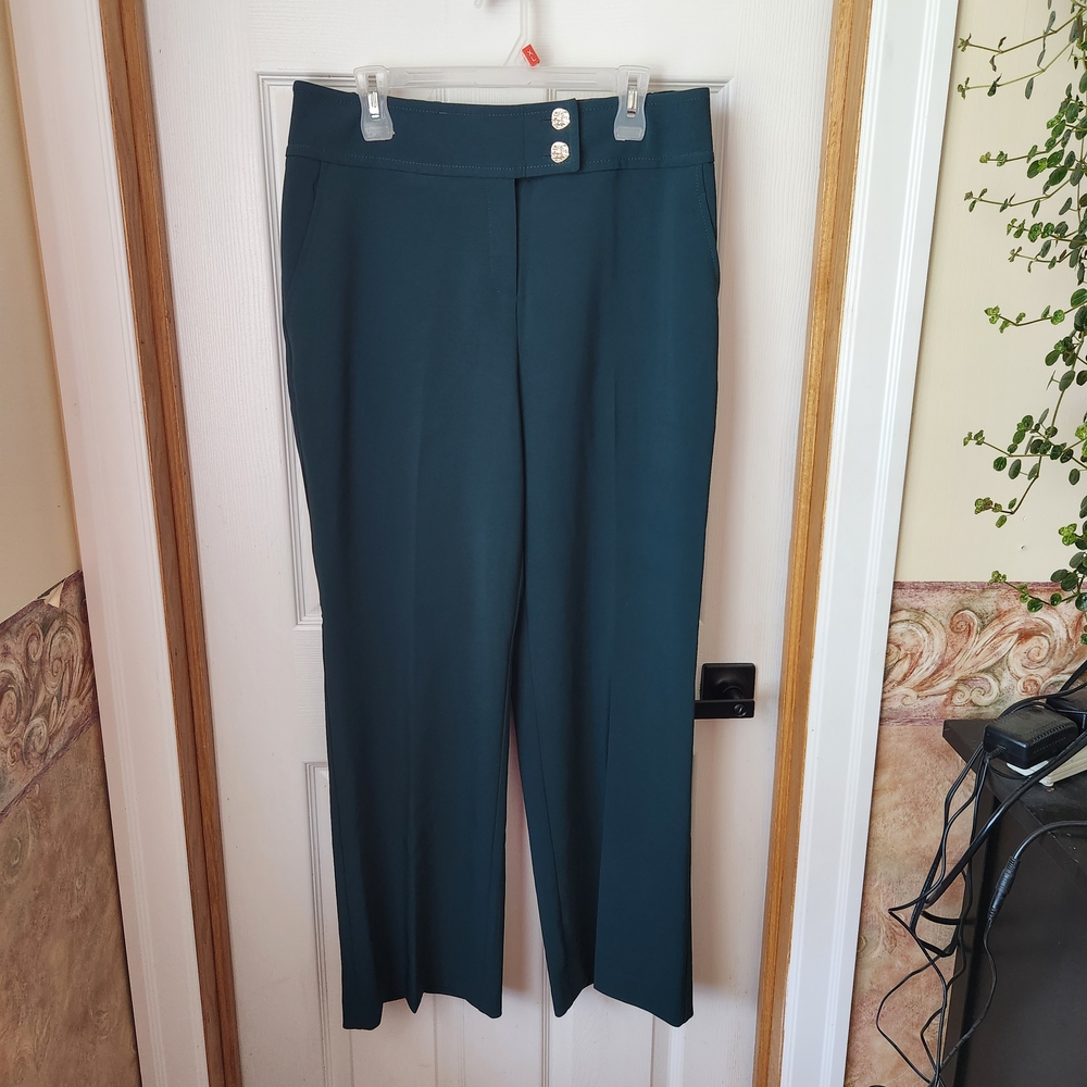 Suzy Shier Dark Teal Women's Dress Pants